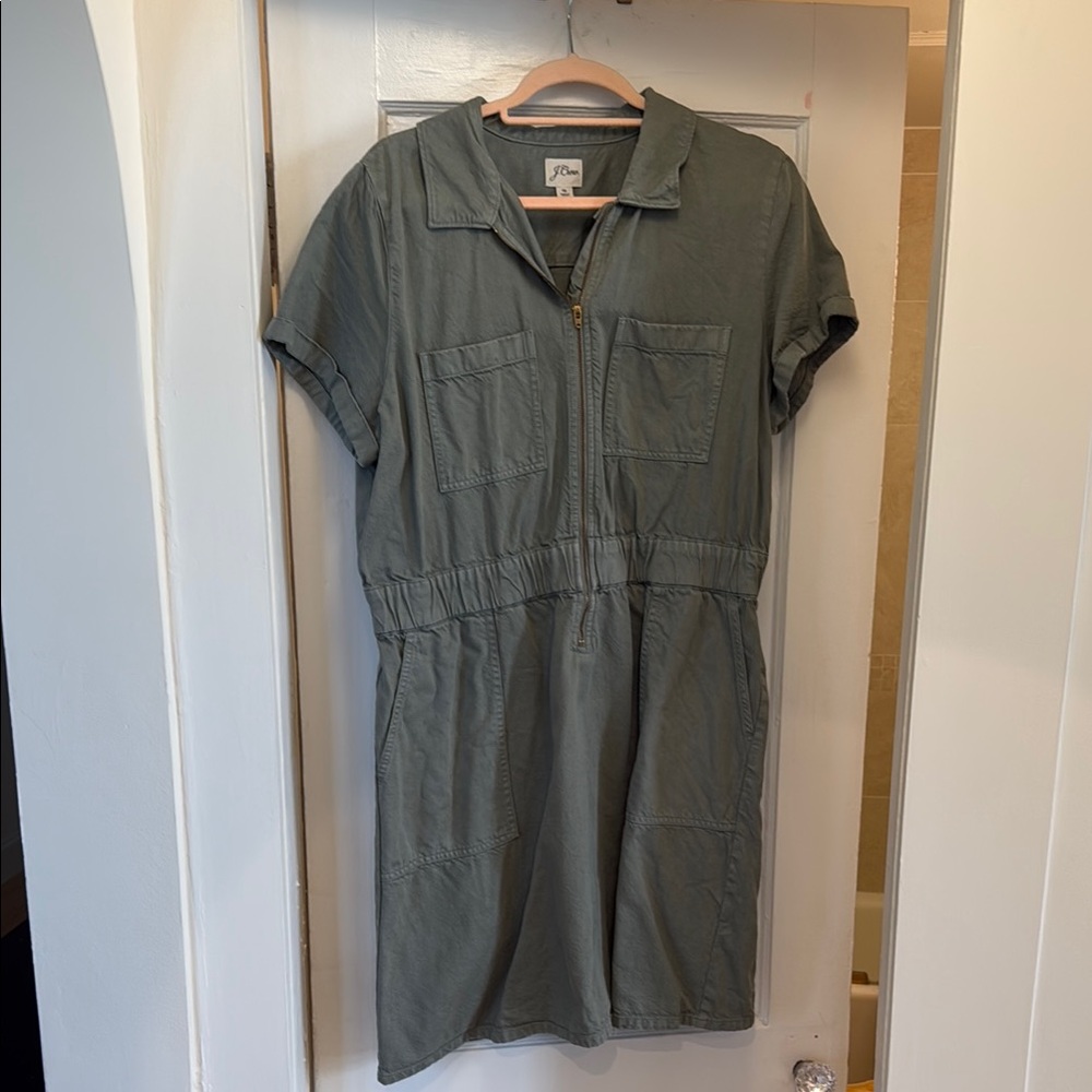 J. Crew Women's Green Casual Dress